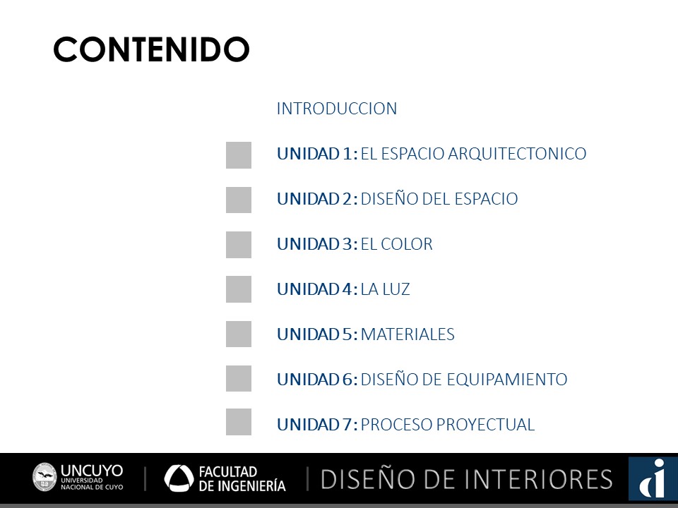 Contenido mínimo de la materia. El detalle se puede analizar en el P1.