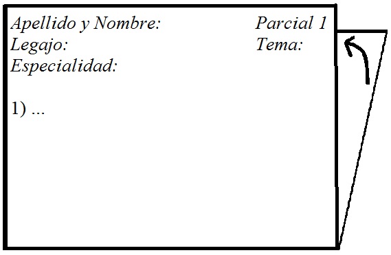 Doble las hojas en dos partes iguales y que se vean los datos personales.