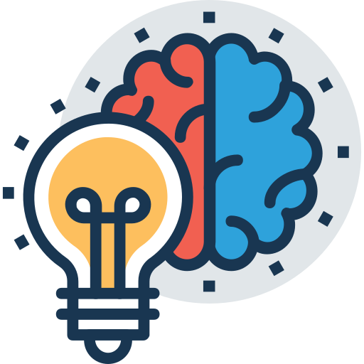 Icono mente brillante